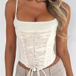 Until You're Mine Bustier Cream white fox